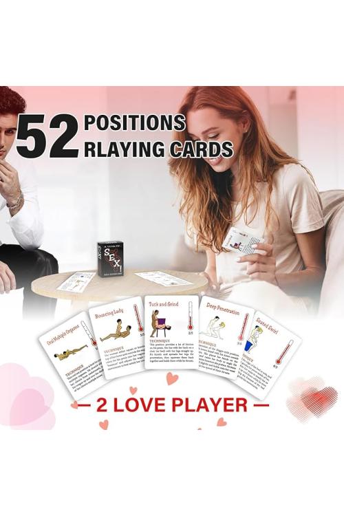 Romantic Couples Card Game - 50+ Illustrated Relationship Enhancer Cards for Date Nights